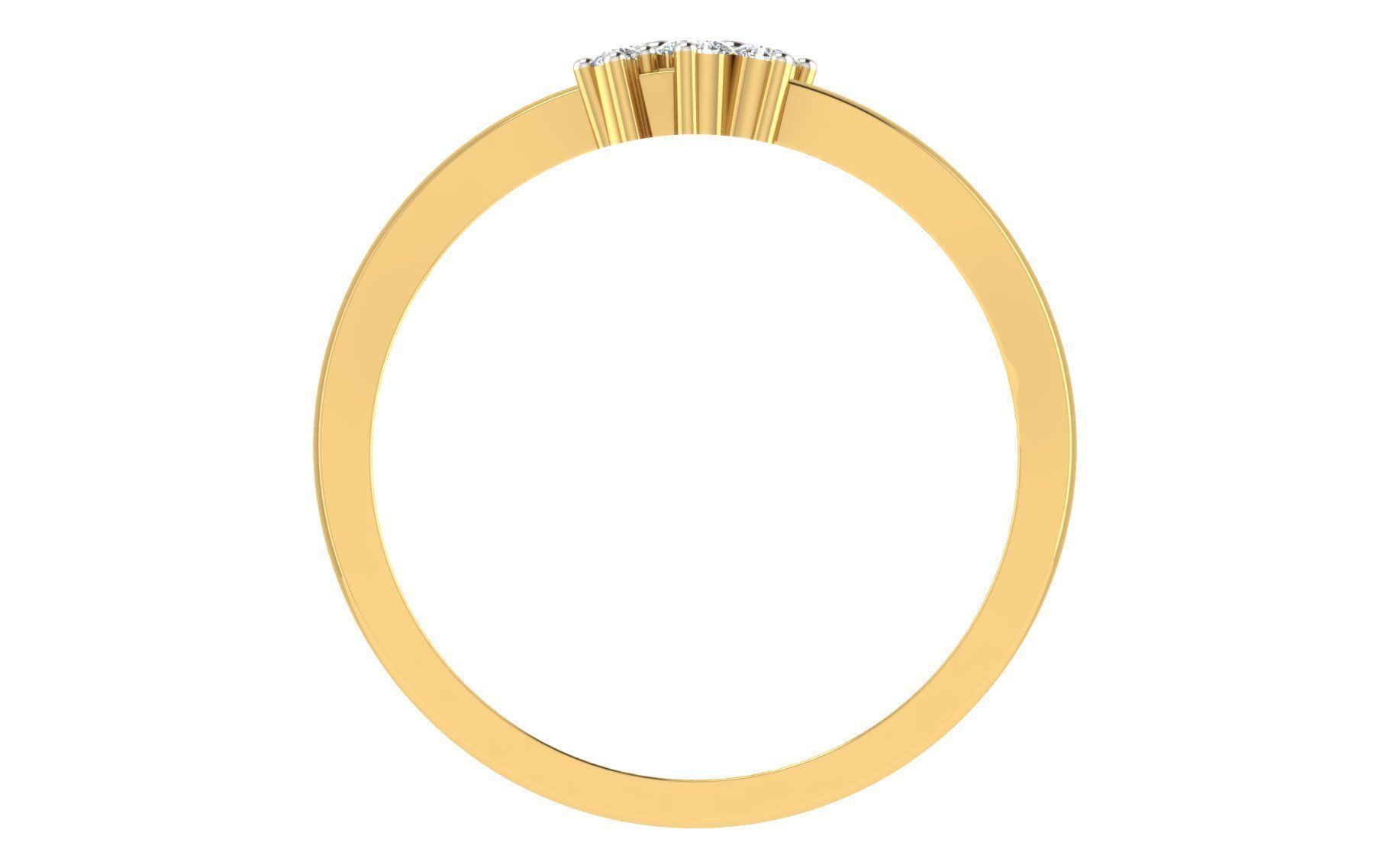 Women light weight ring 3dm stl render 3D print model_2