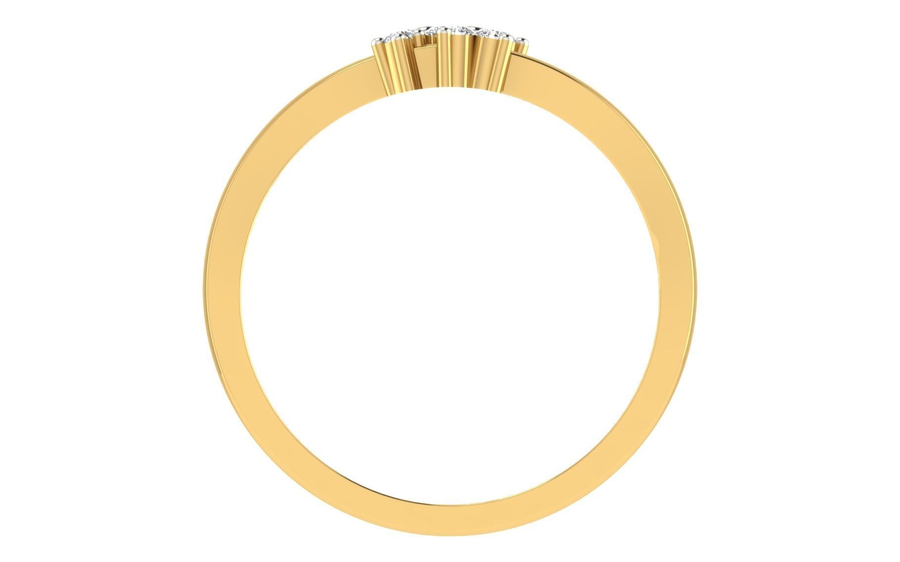 Women light weight ring 3dm stl render 3D print model_4