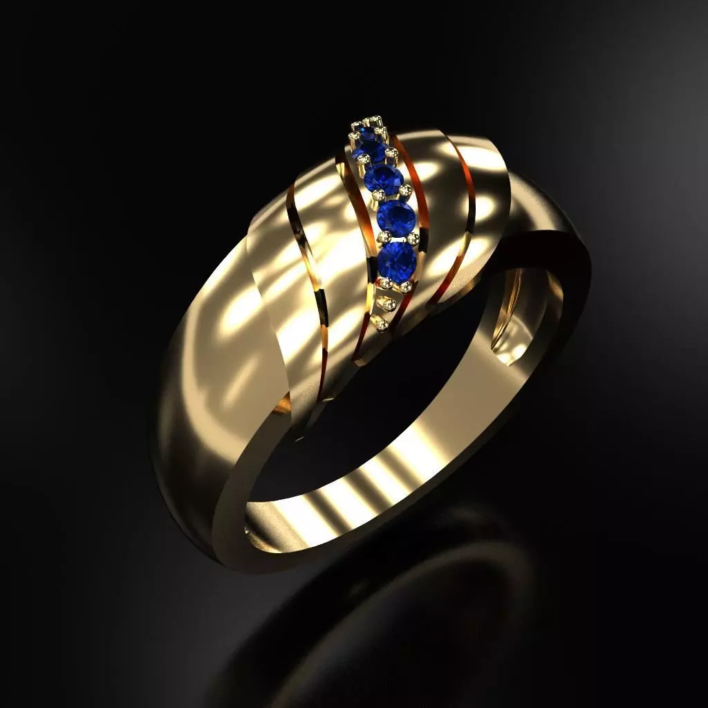 Women Solitaire Ring 3D print model