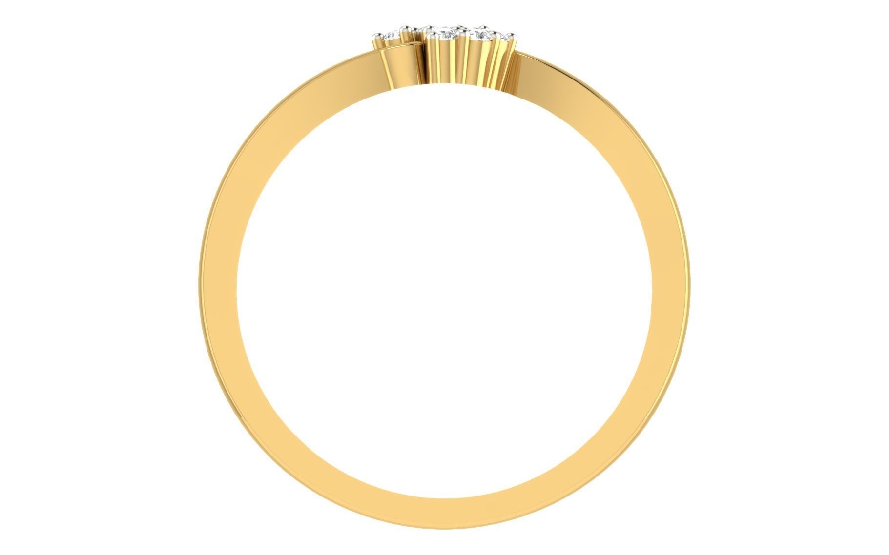 Women light weight ring 3dm stl render 3D print model_4