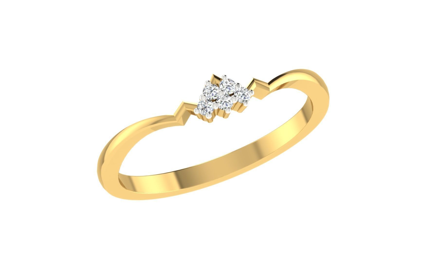 Women light weight ring 3dm stl render 3D print model_1
