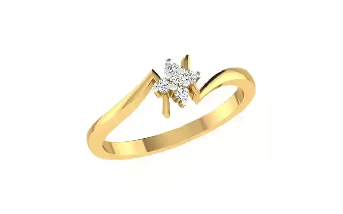 Women light weight ring 3dm stl render