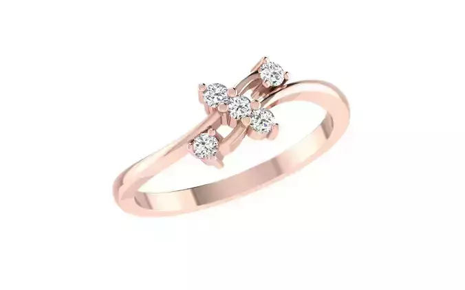Women light weight ring 3dm stl render 3D print model