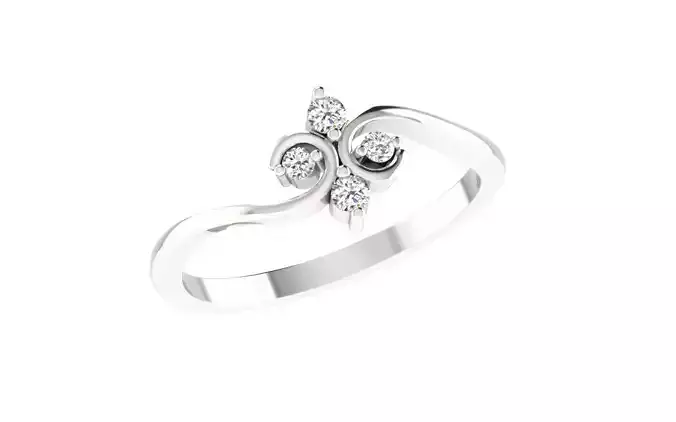 Women light weight ring 3dm stl render 3D print model
