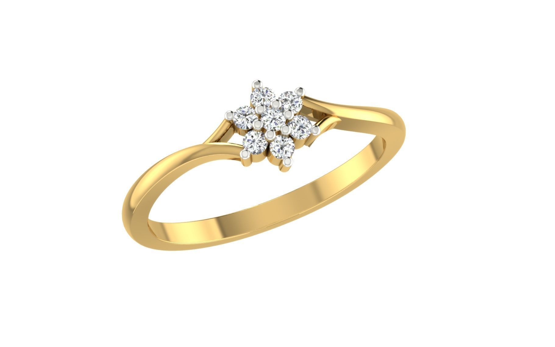Women light weight ring 3dm stl render 3D print model_1