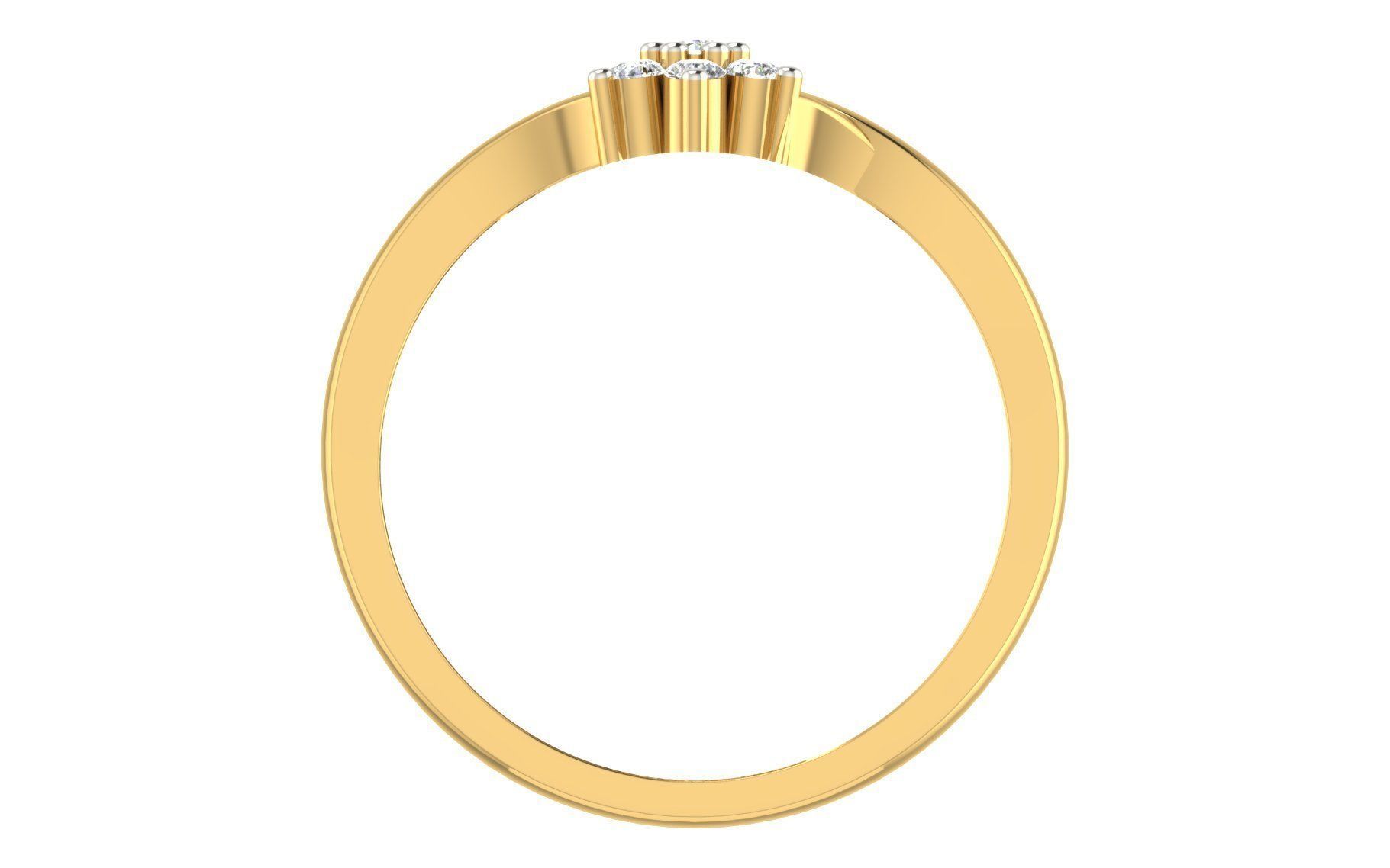 Women light weight ring 3dm stl render 3D print model_2