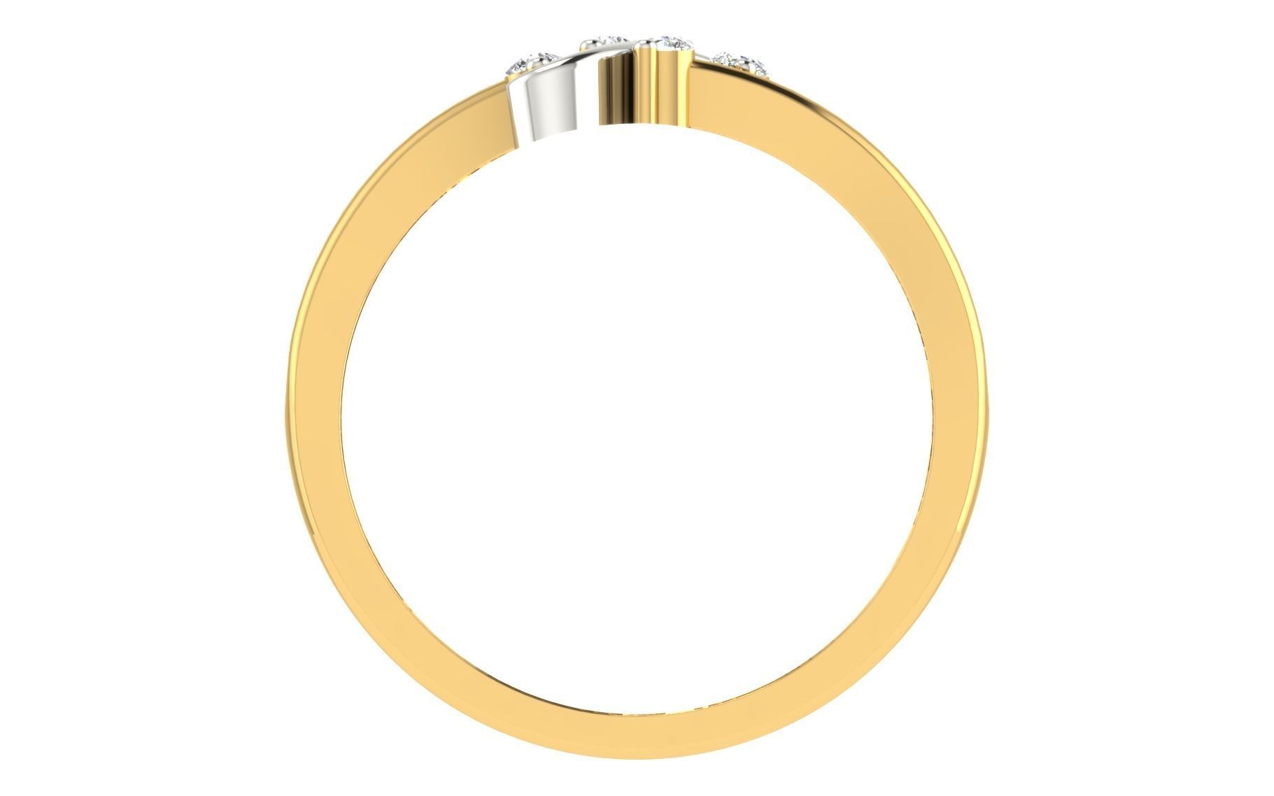 Women light weight ring 3dm stl render detail 3D print model_3