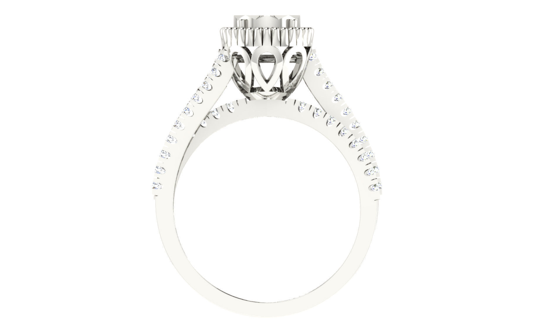 Women light weight ring 3dm stl render detail 3D print model_2