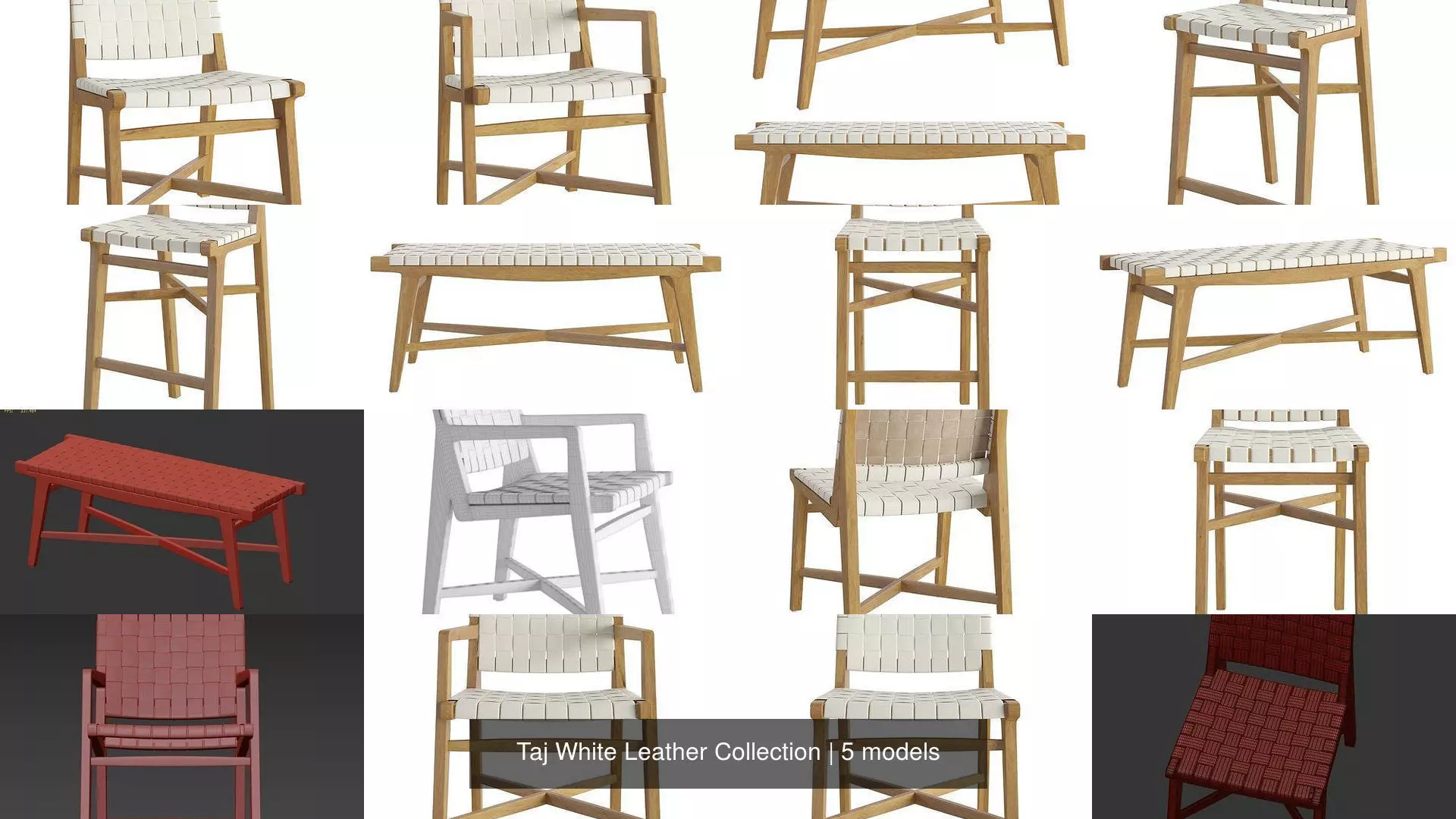 Taj White Leather Collection _1