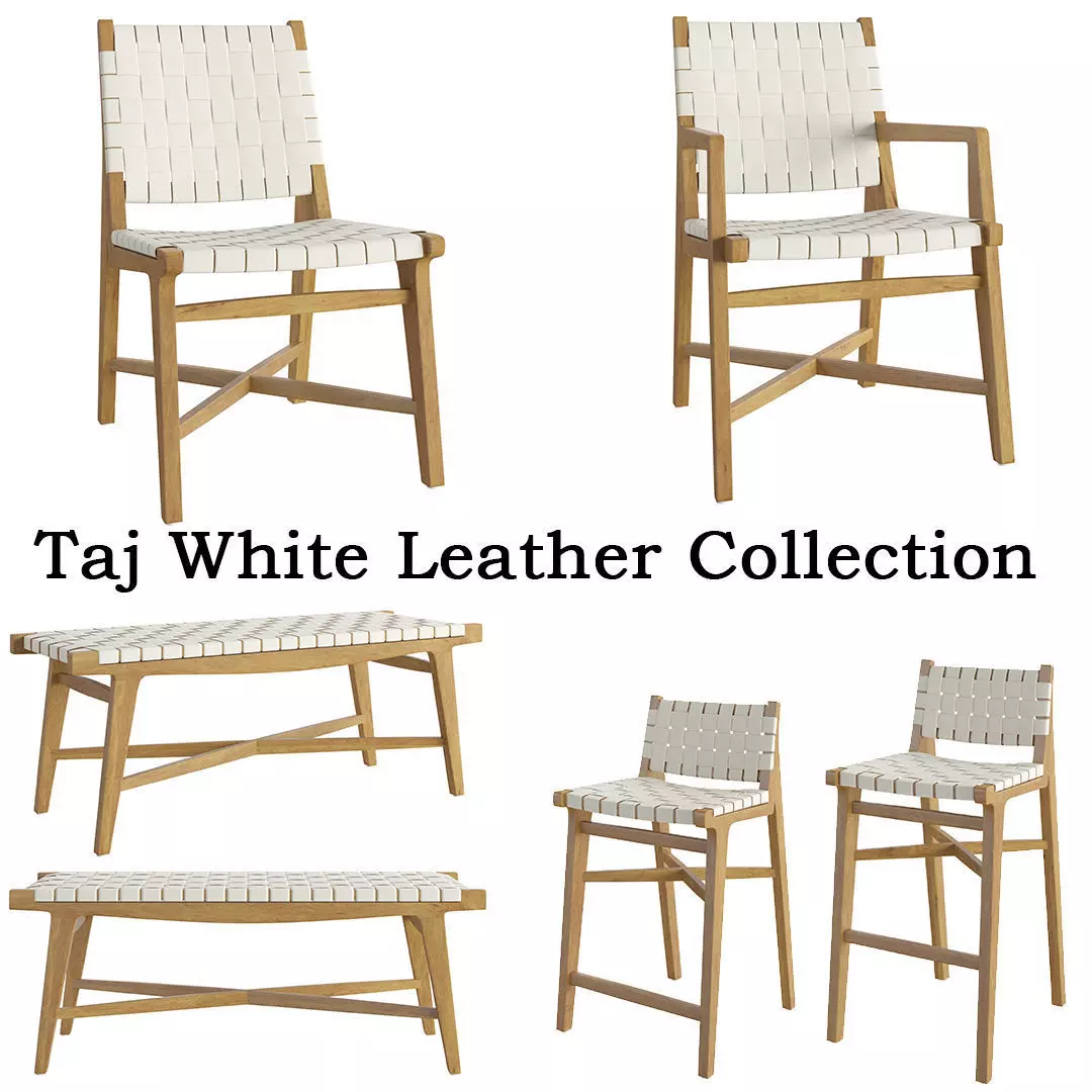 Taj White Leather Collection _0