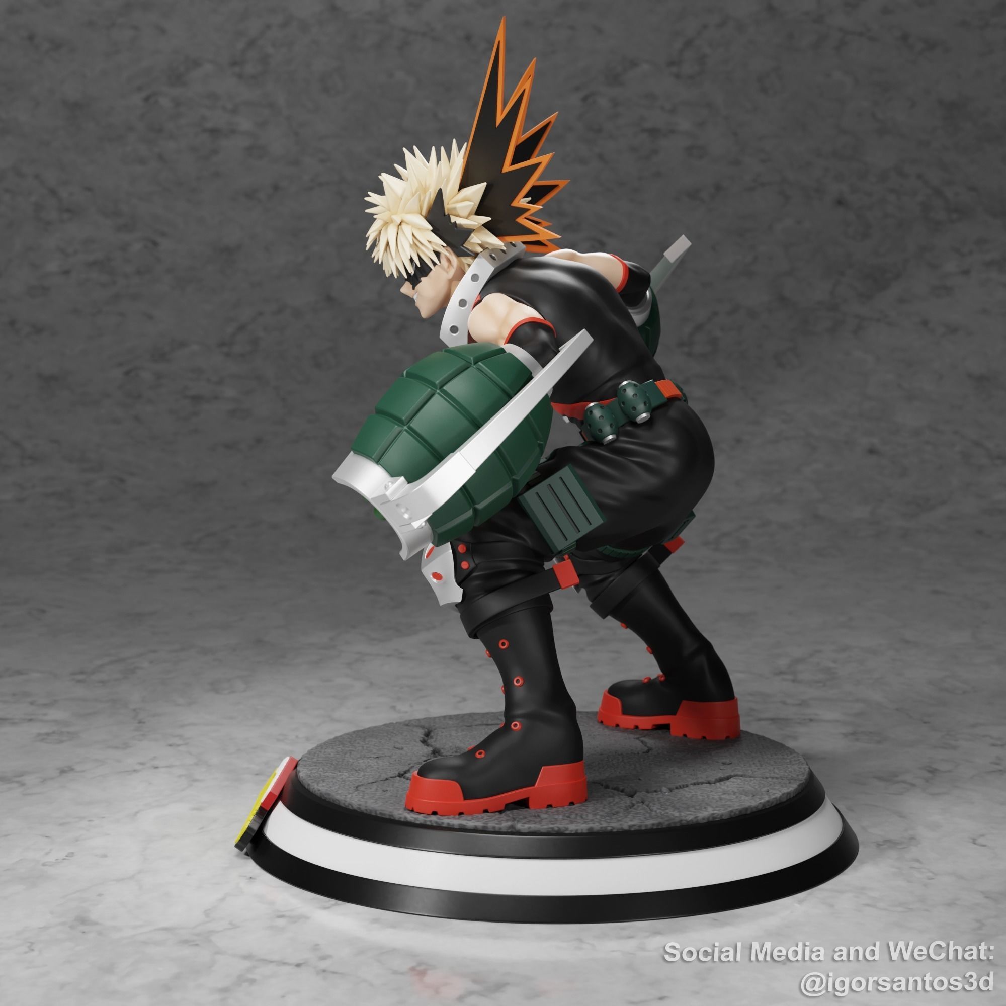 Bakugou My Hero Academy 3D print model_1