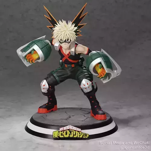 Bakugou My Hero Academy 3D print model