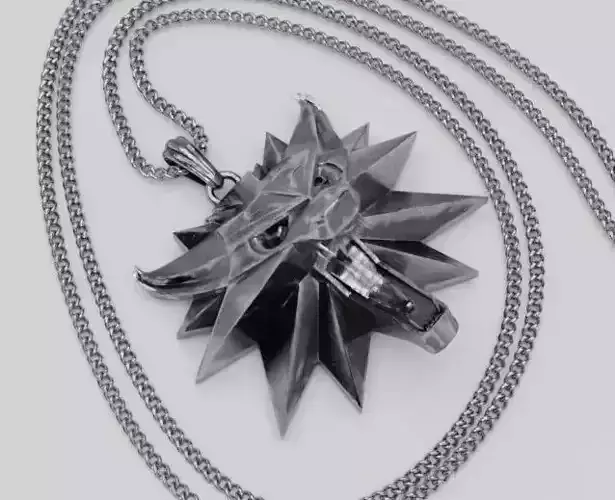Witcher medallion pendant