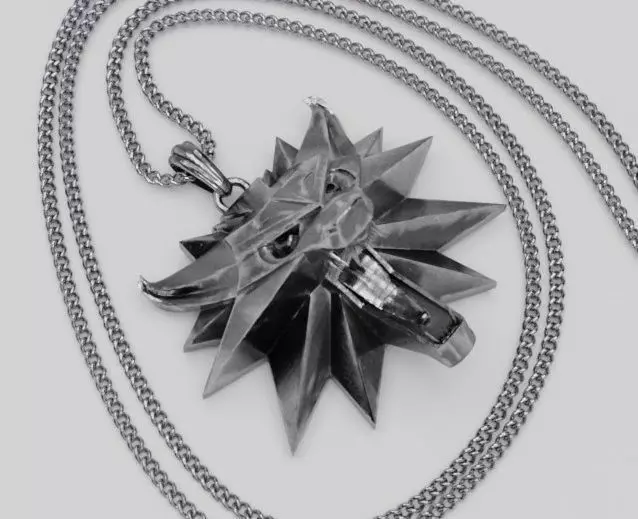 Witcher medallion pendant 3D print model_0