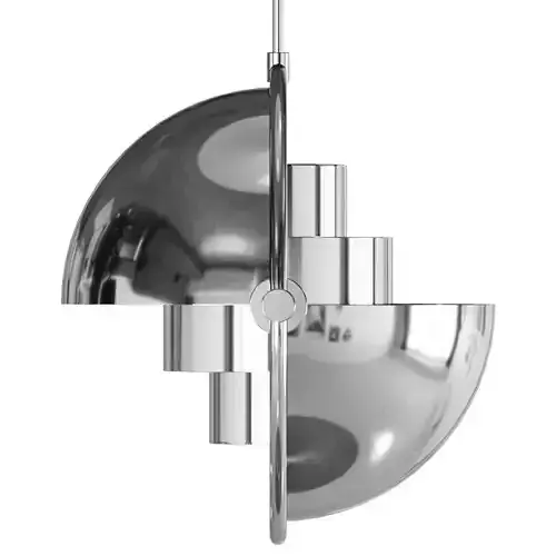 Chandelier Louis Weisdorff Multi-lite Pendant Chrome 3D model