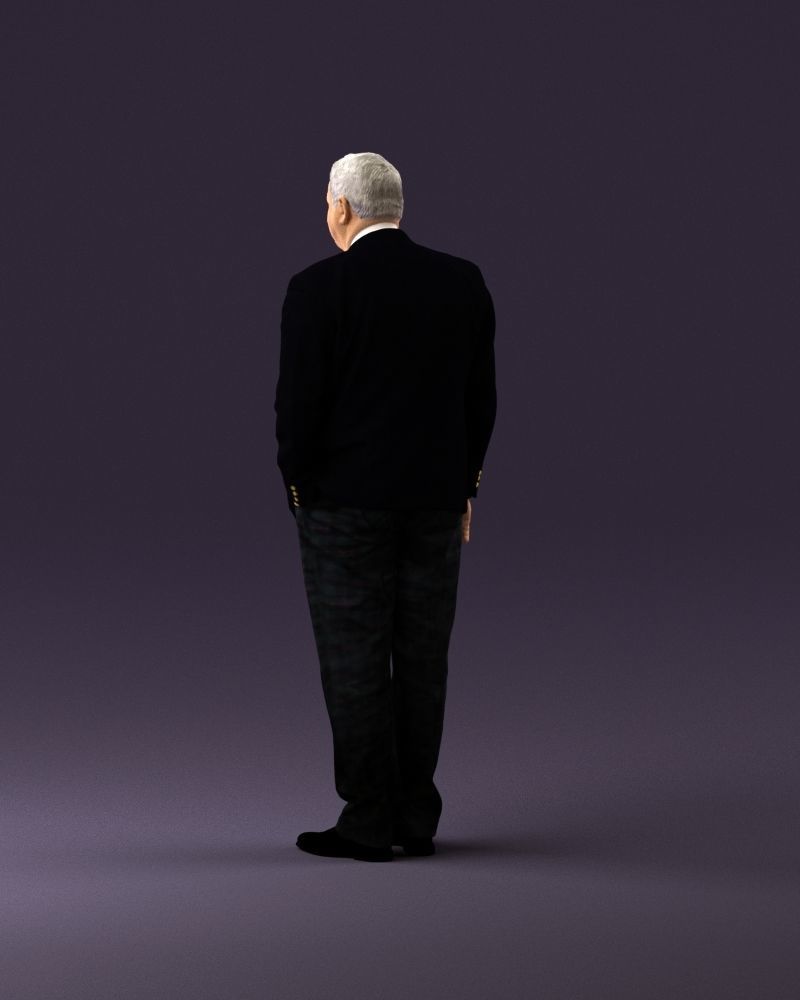 Serious old main in suit black top jeans 0914 3D Print Ready 3D print model_19