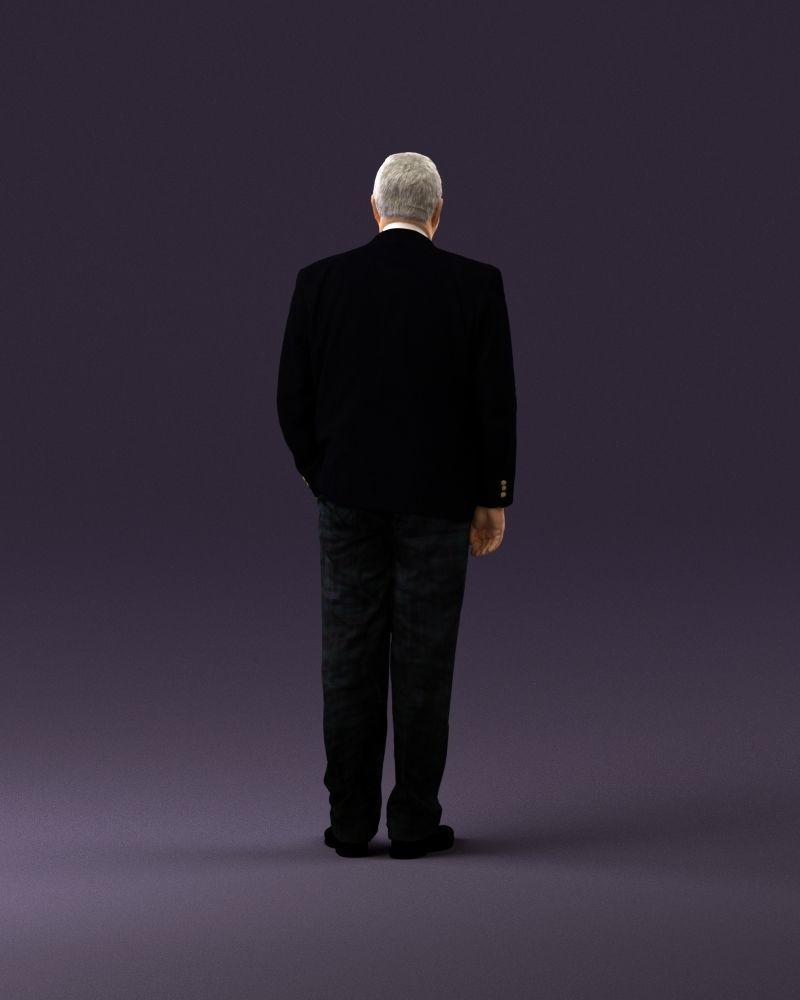 Serious old main in suit black top jeans 0914 3D Print Ready 3D print model_18