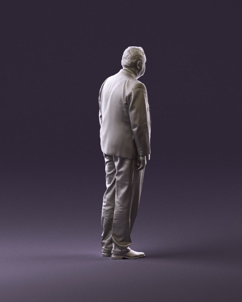 Serious old main in suit black top jeans 0914 3D Print Ready 3D print model_6