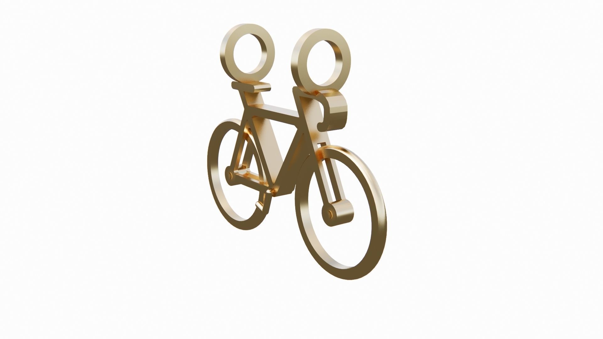 Pendant Bike 3D 3D print model_4