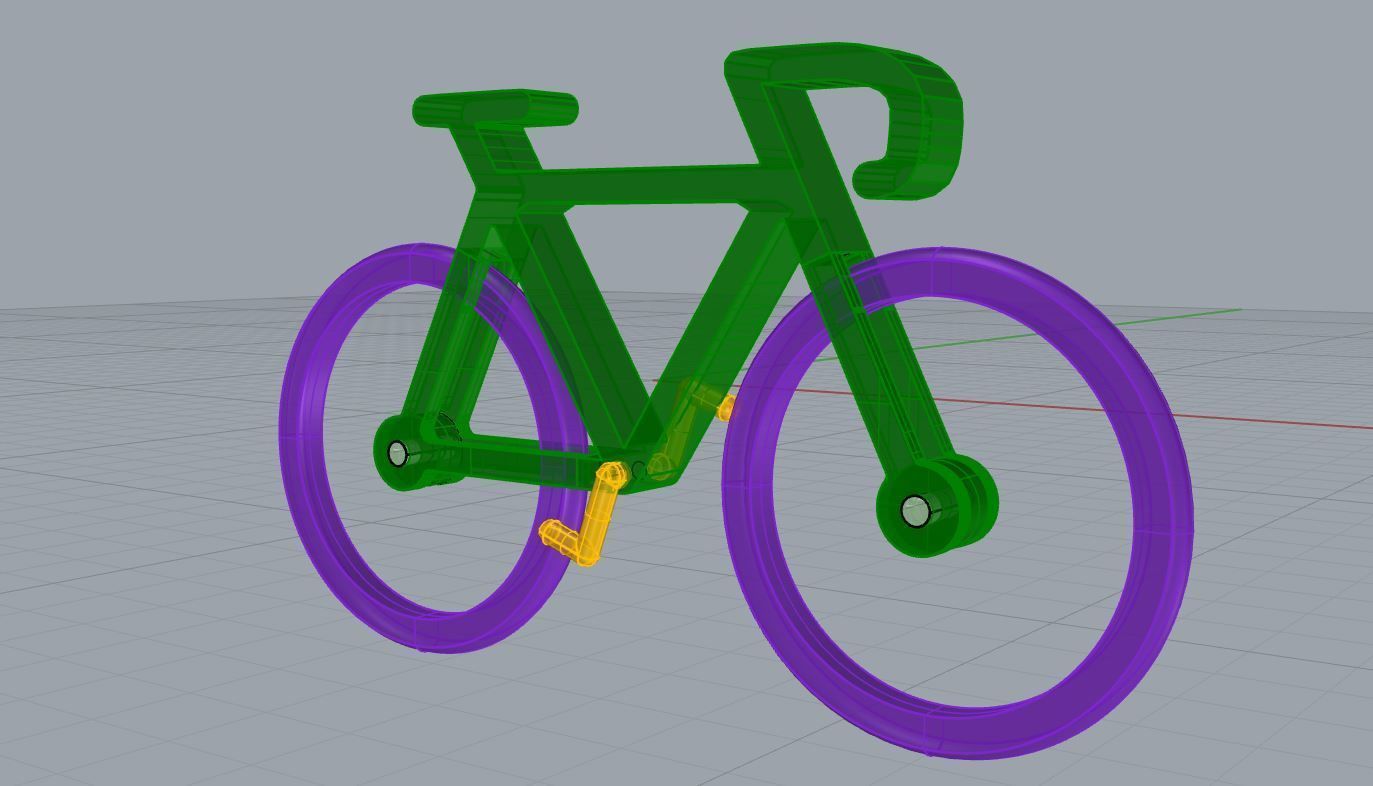 Pendant Bike 3D 3D print model_8
