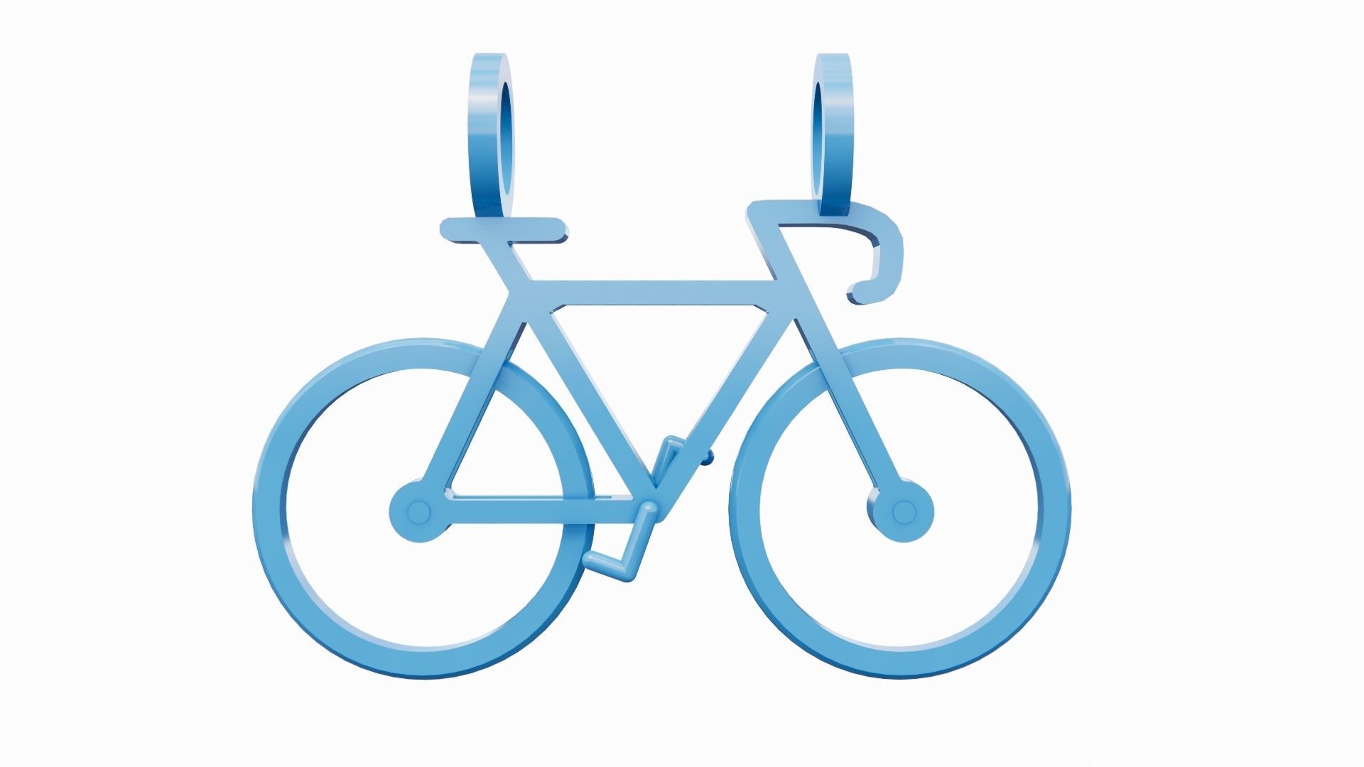 Pendant Bike 3D 3D print model_1