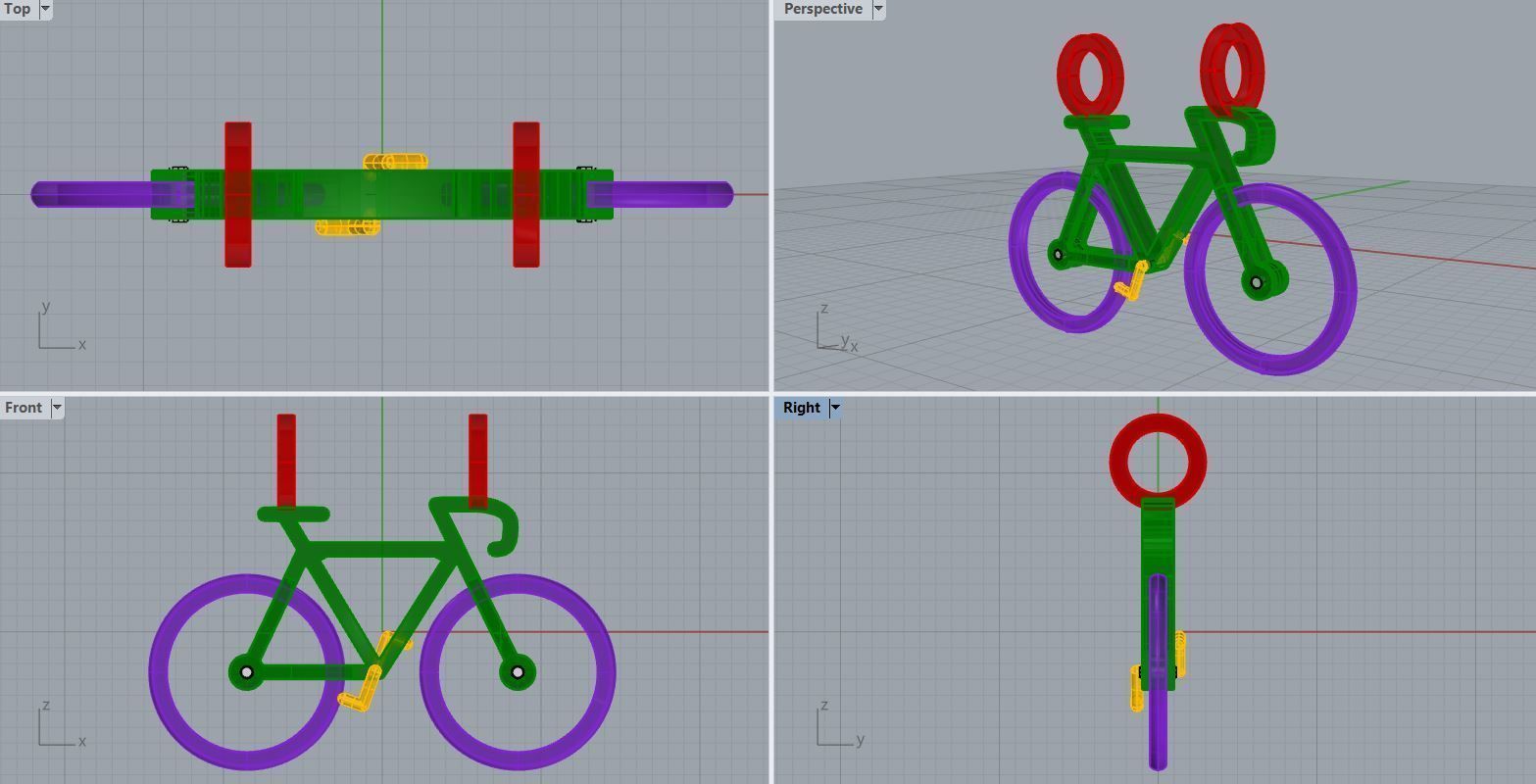 Pendant Bike 3D 3D print model_9