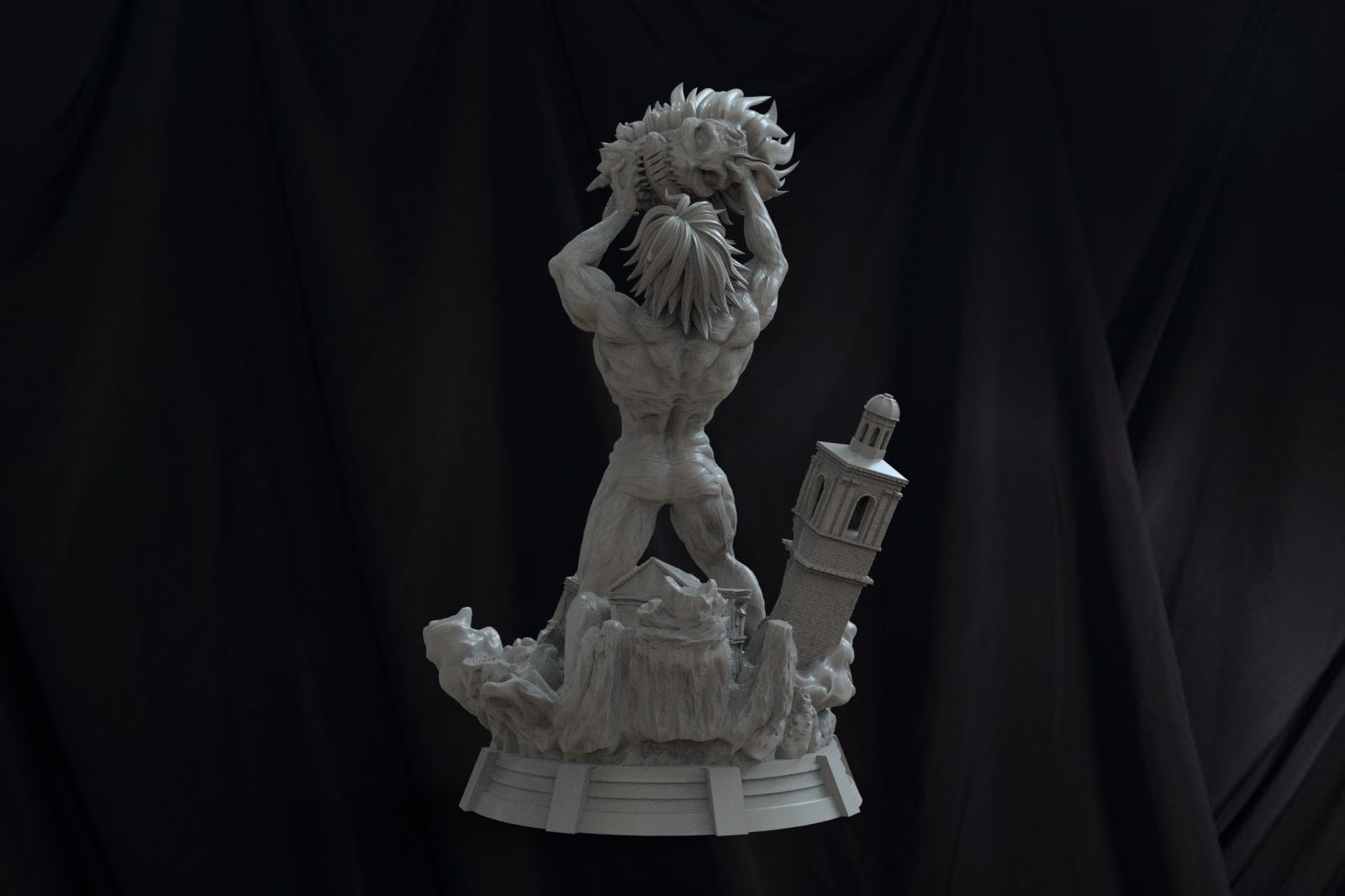 Titan Eren Shingeki no kyojin 3D print model_6