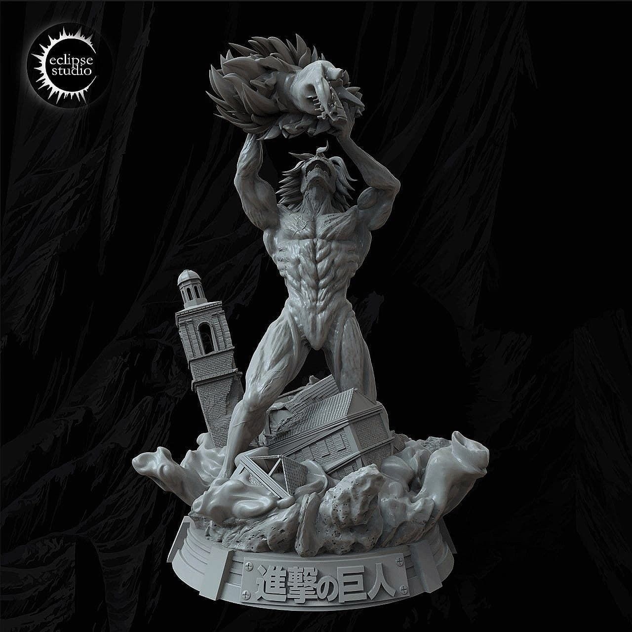 Titan Eren Shingeki no kyojin 3D print model_4