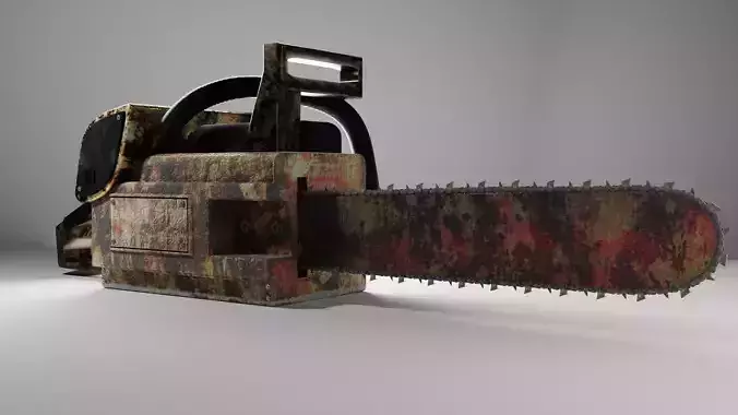 Rusty Chainsaw Free 3D model