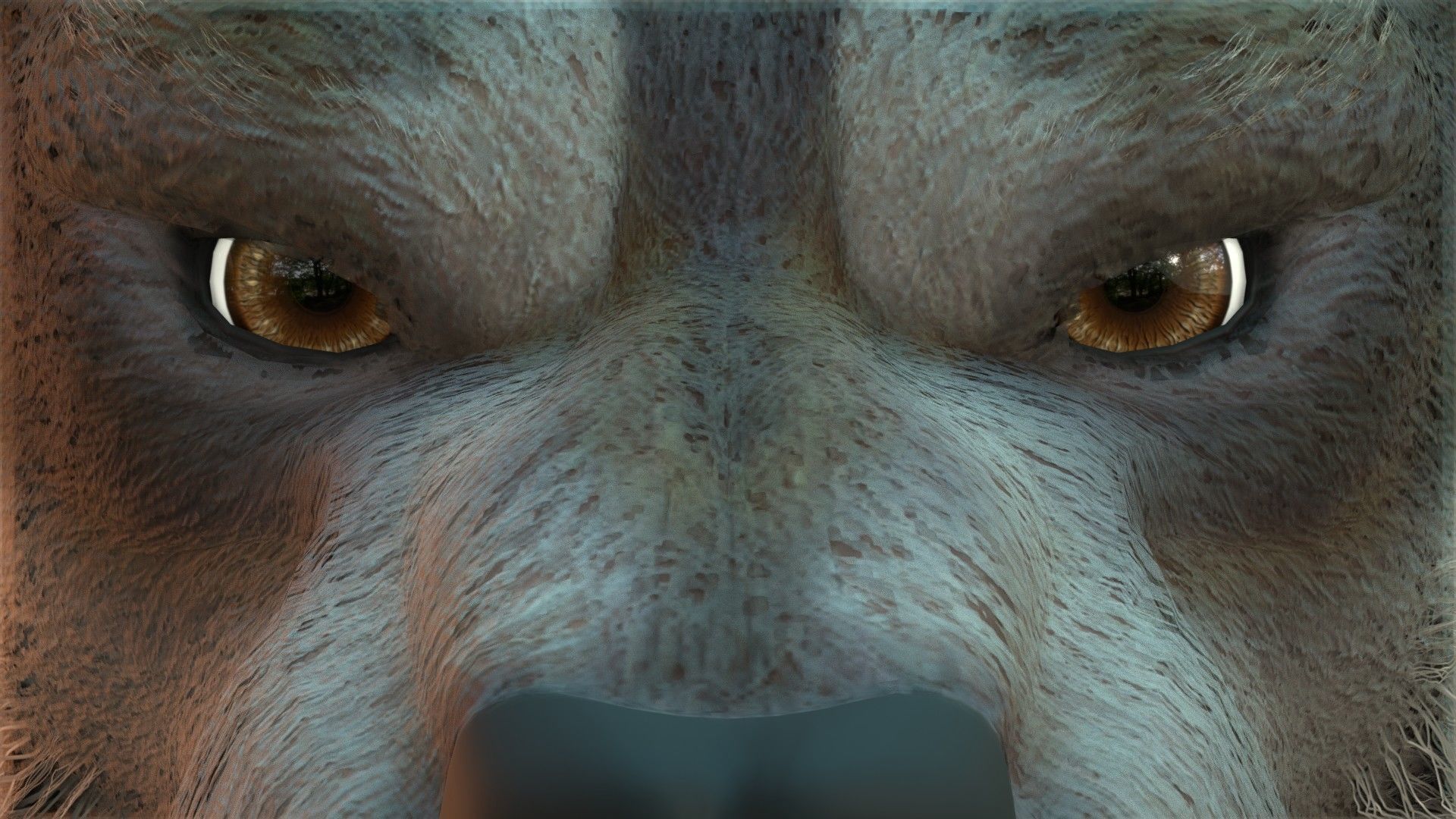 Wolf Rigged 3D model_7