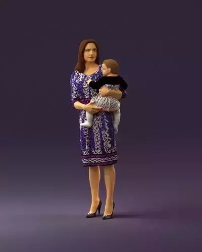 Woman with childon in hands 0919