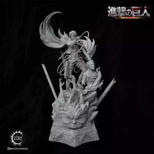 Levi Ackerman Shingeki no Kyojin 3D print model
