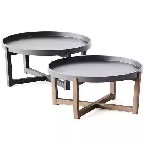 Aster Round Coffee Table Black by RST Brands 3D model