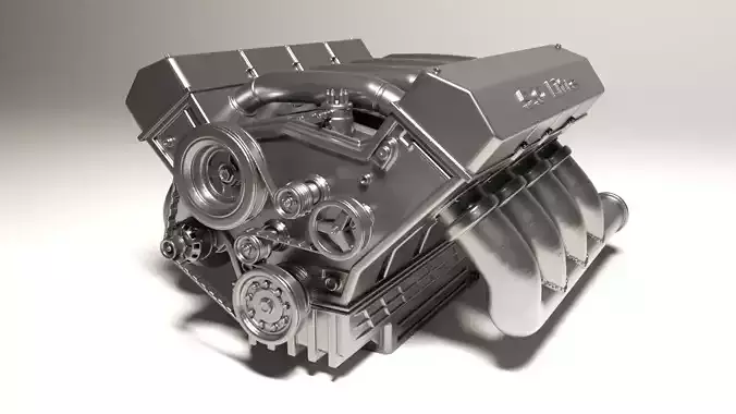 car Engine for 3Dprint 3D print model