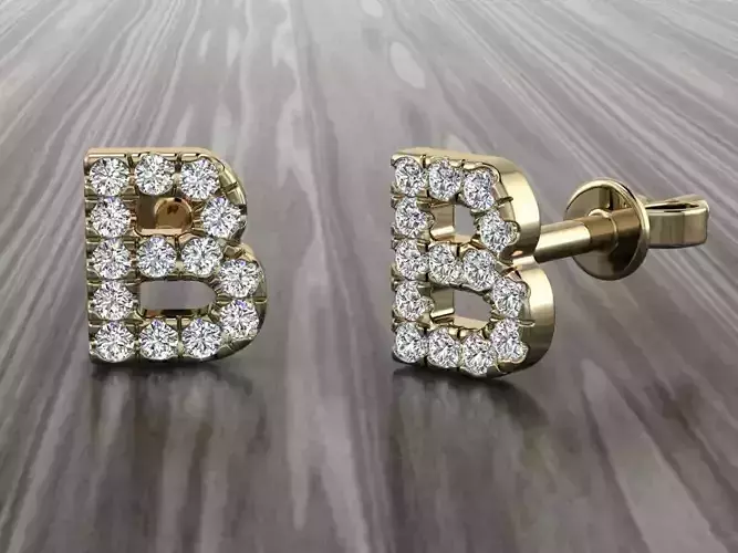Jewelry Alphabet Earring B