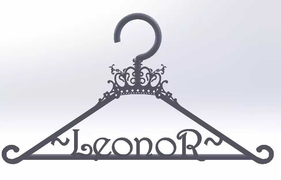 HANGER WITH NAME 3D model