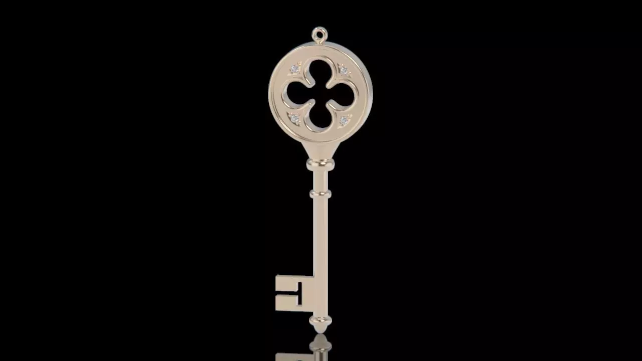 tiffany key pedant 3D print model