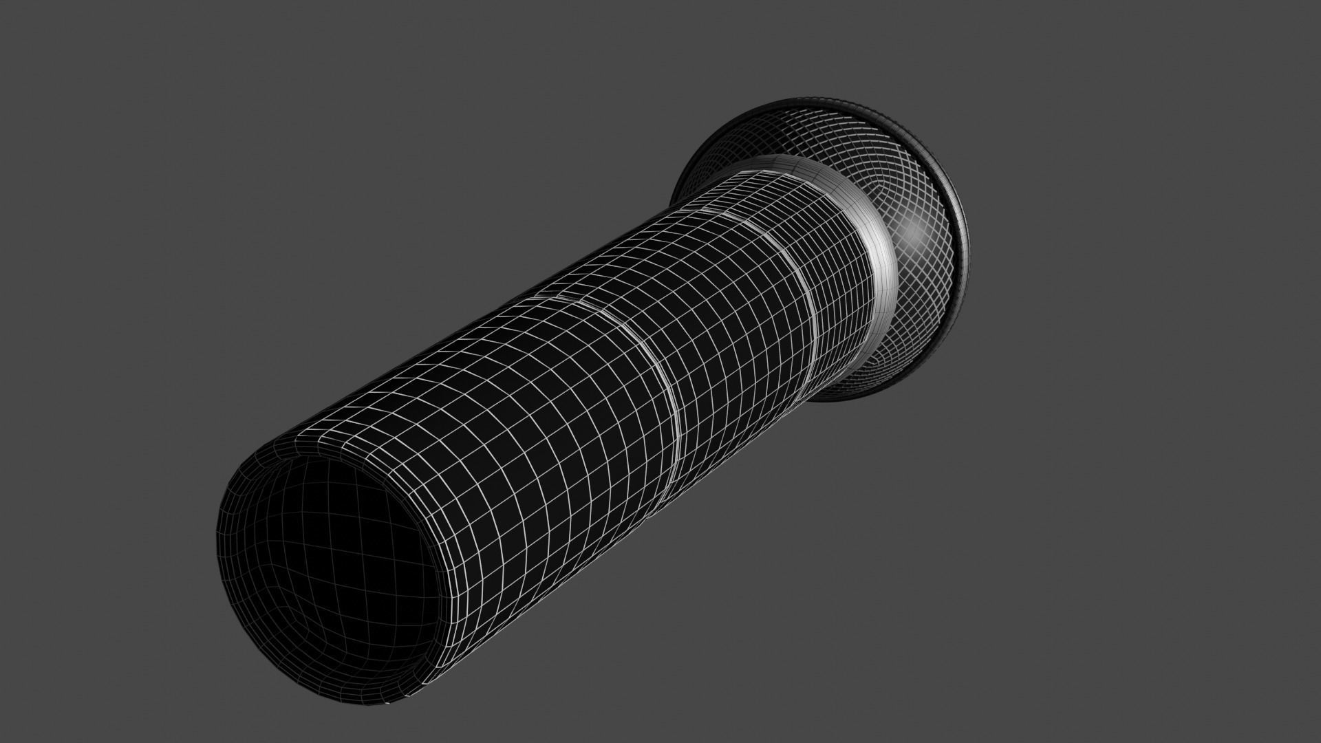 microphone Low-poly 3D model_5