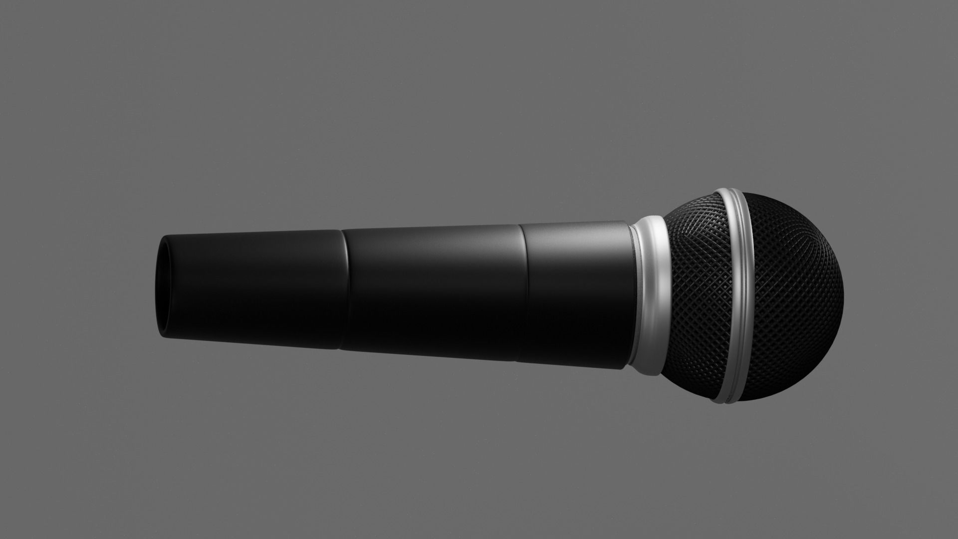 microphone Low-poly 3D model_1