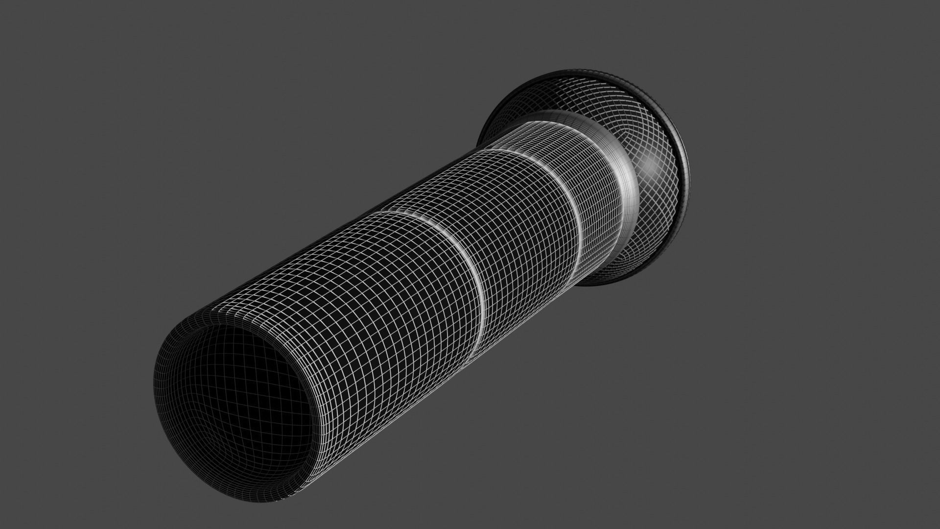 microphone Low-poly 3D model_6