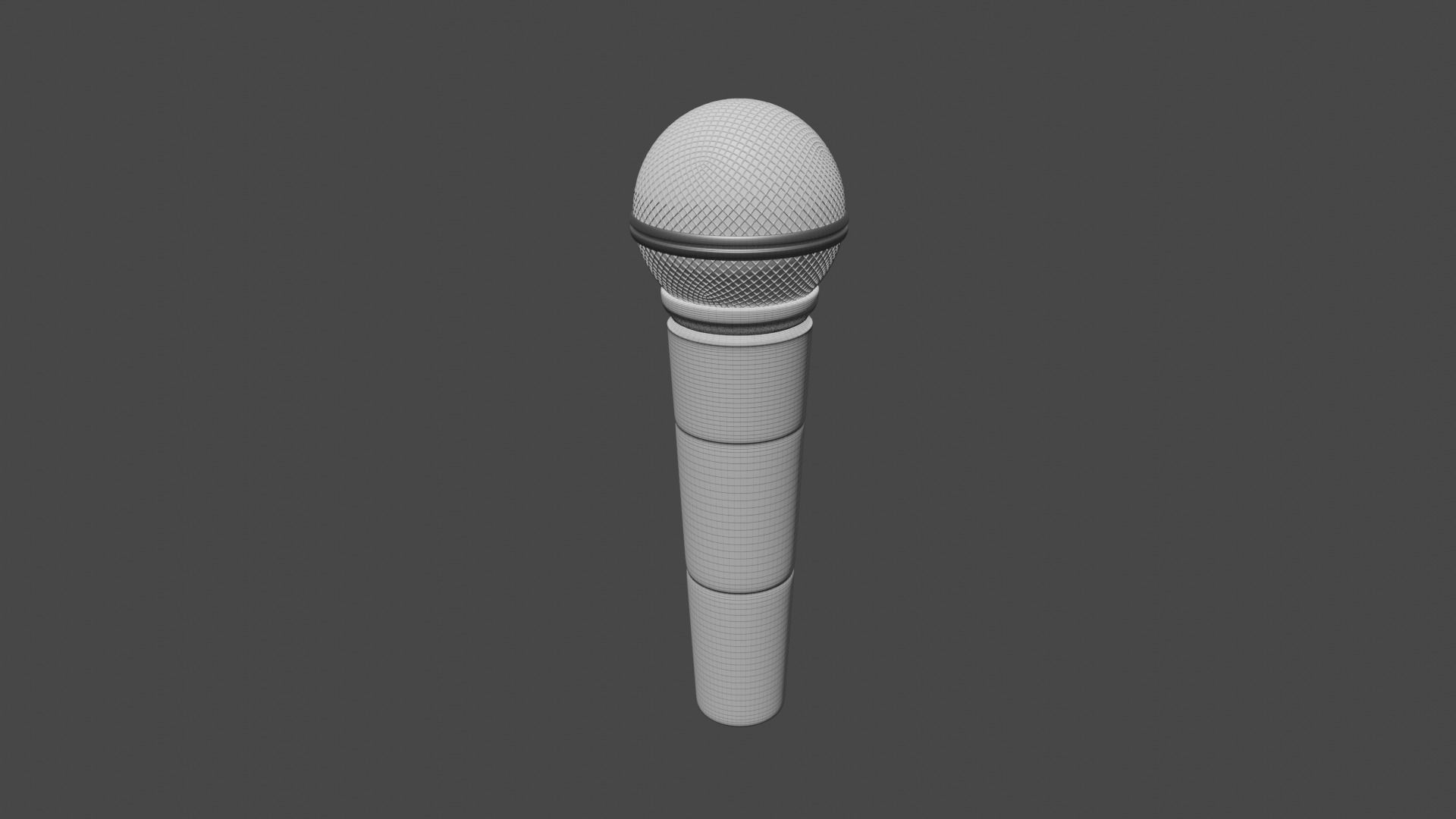 microphone Low-poly 3D model_3