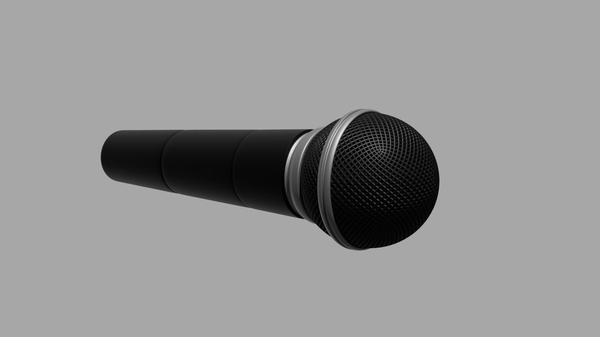 microphone Low-poly 3D model_7
