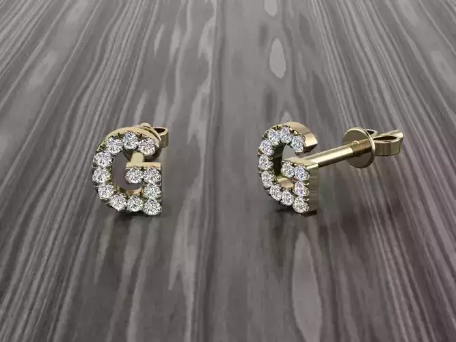 Jewelry Alphabet Earring G