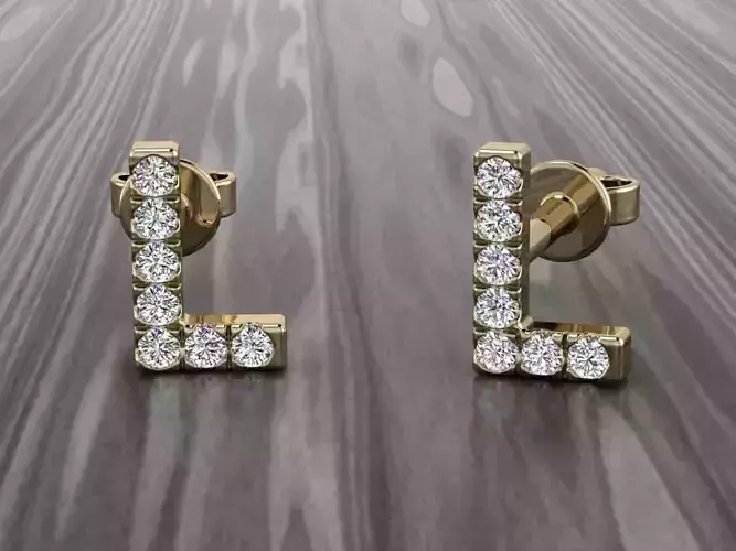 Jewelry Alphabet Earring L