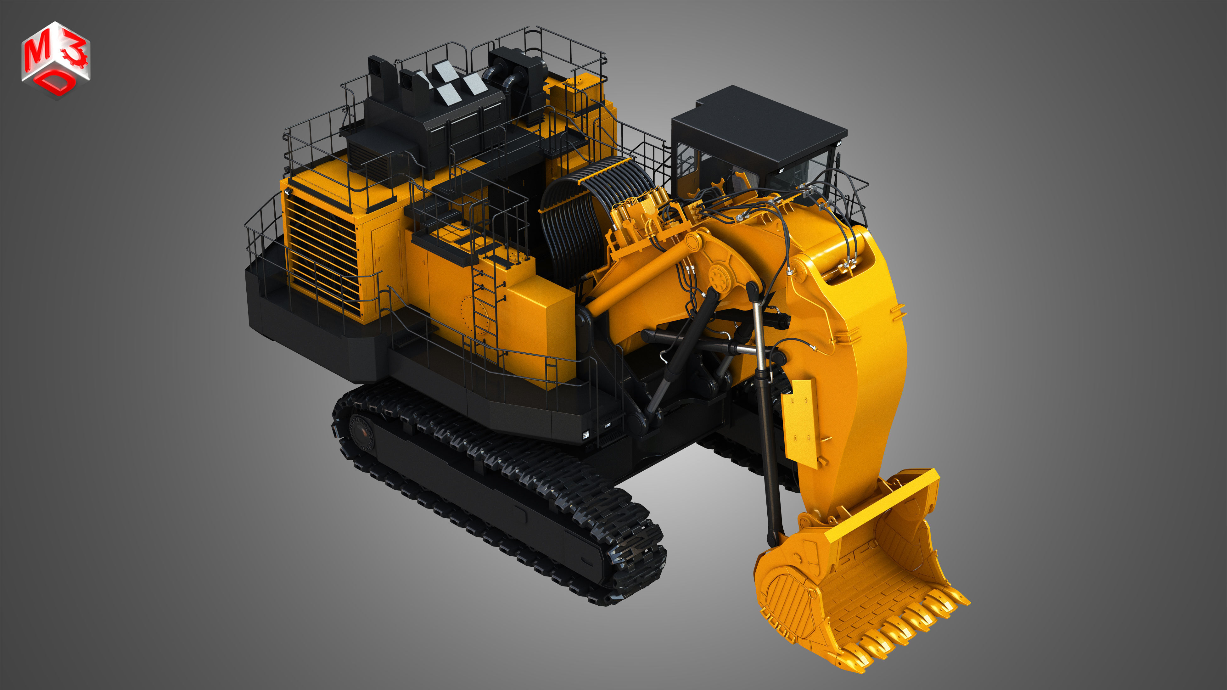 EX8000-6 - Hydraulic Mining Shovel 3D model_8