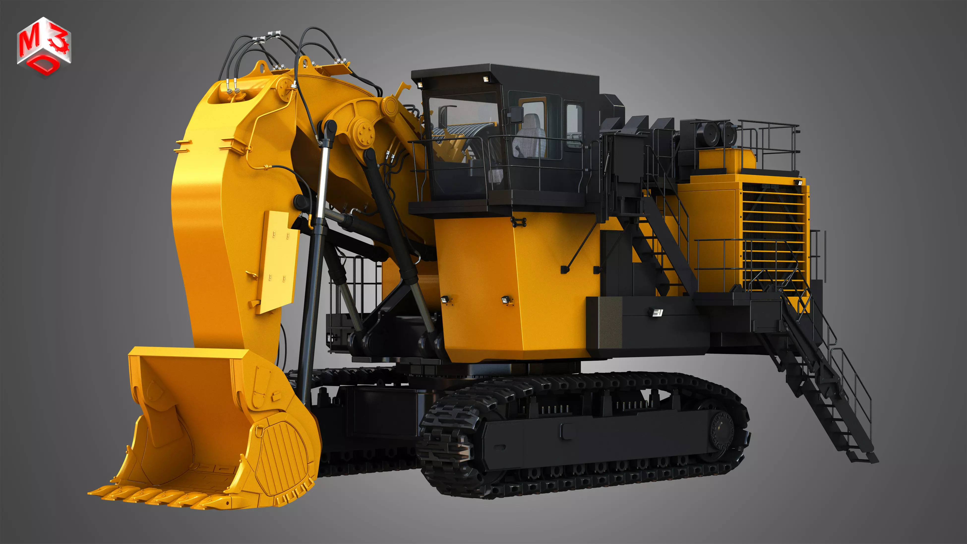 EX8000-6 - Hydraulic Mining Shovel 3D model_0