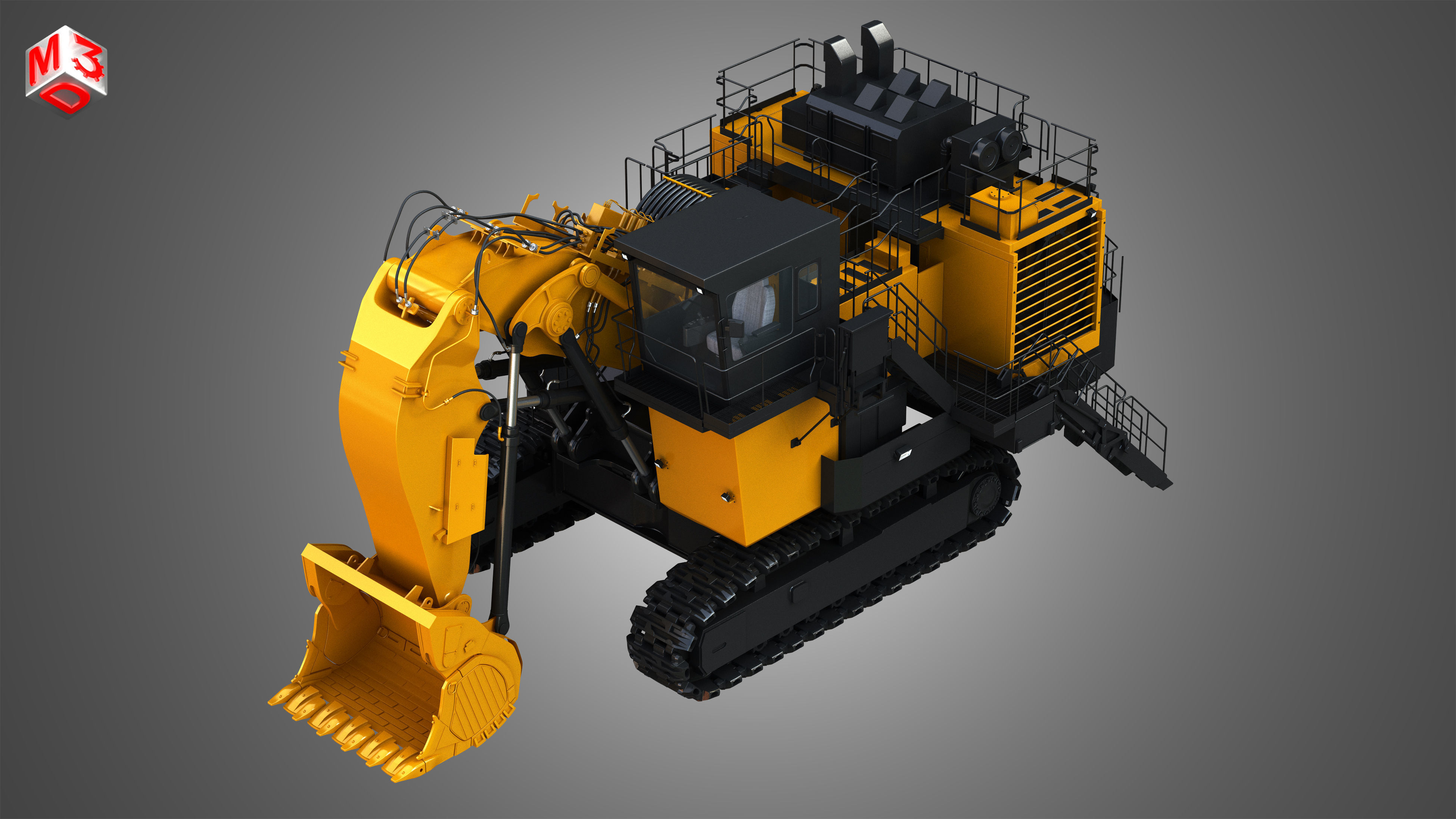 EX8000-6 - Hydraulic Mining Shovel 3D model_6