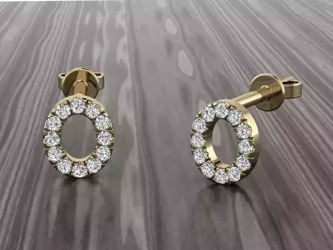 Jewelry Alphabet Earring O