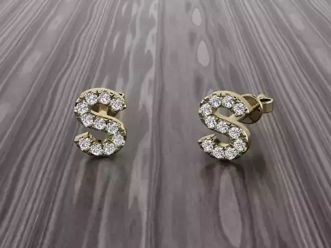 Jewelry Alphabet Earring S