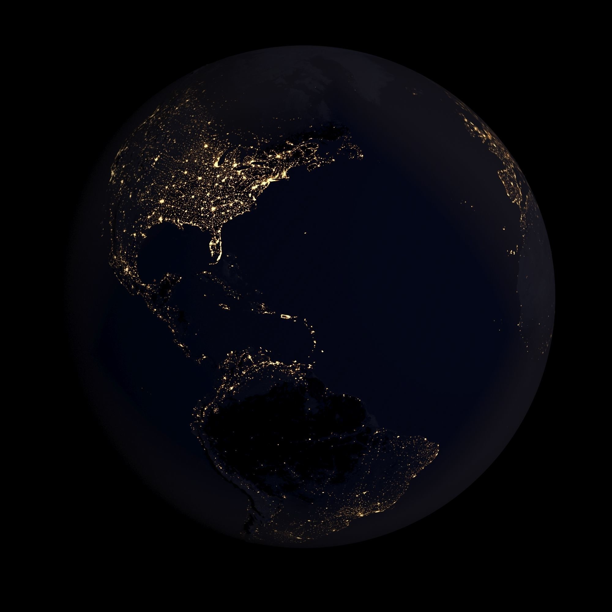 Earth with relief 8K textures 3D model_6